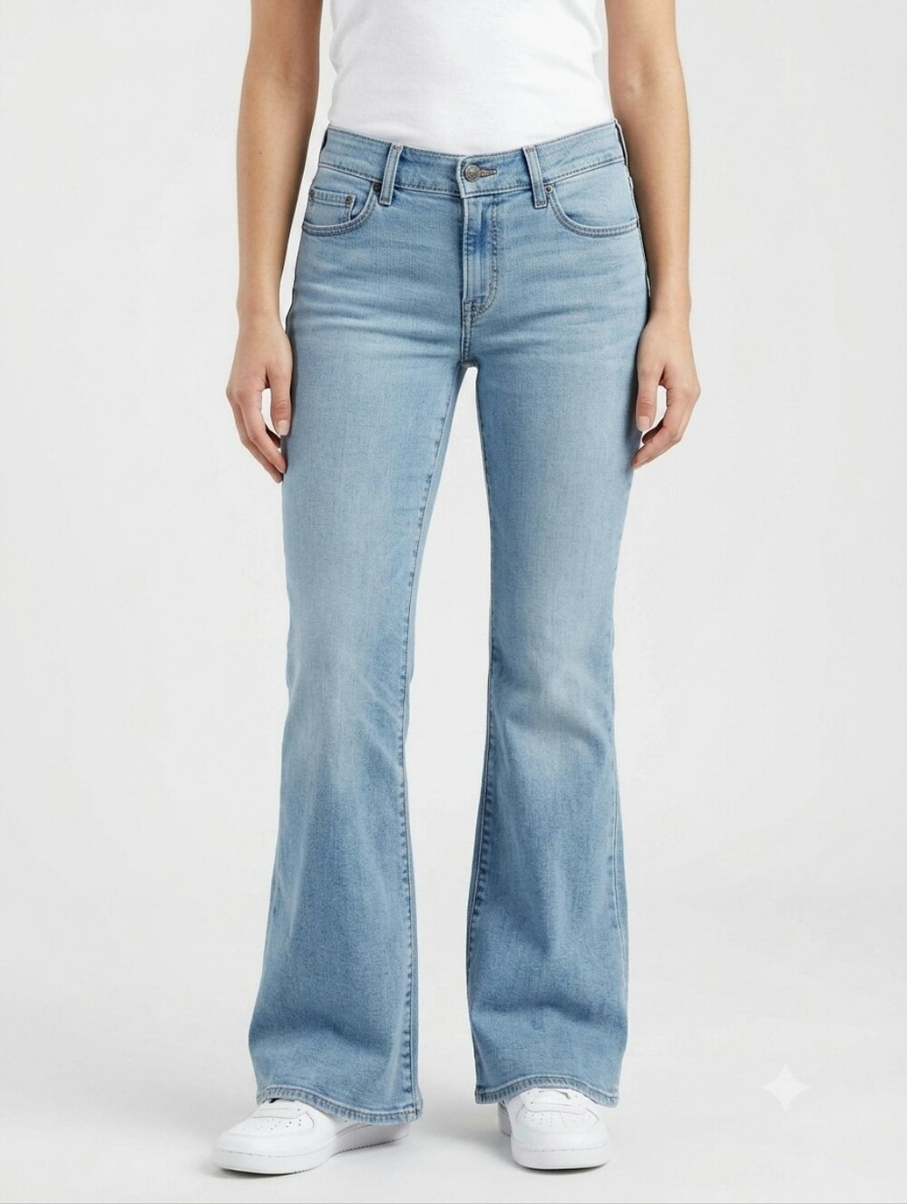 Levi's Superlow Flare Jeans 32 Light Wash Y2K NWT